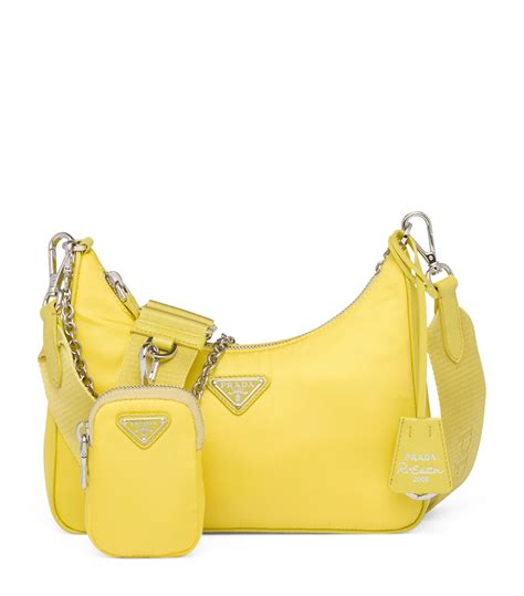 yellow prada shoulder bag|Prada shoulder bag vintage.